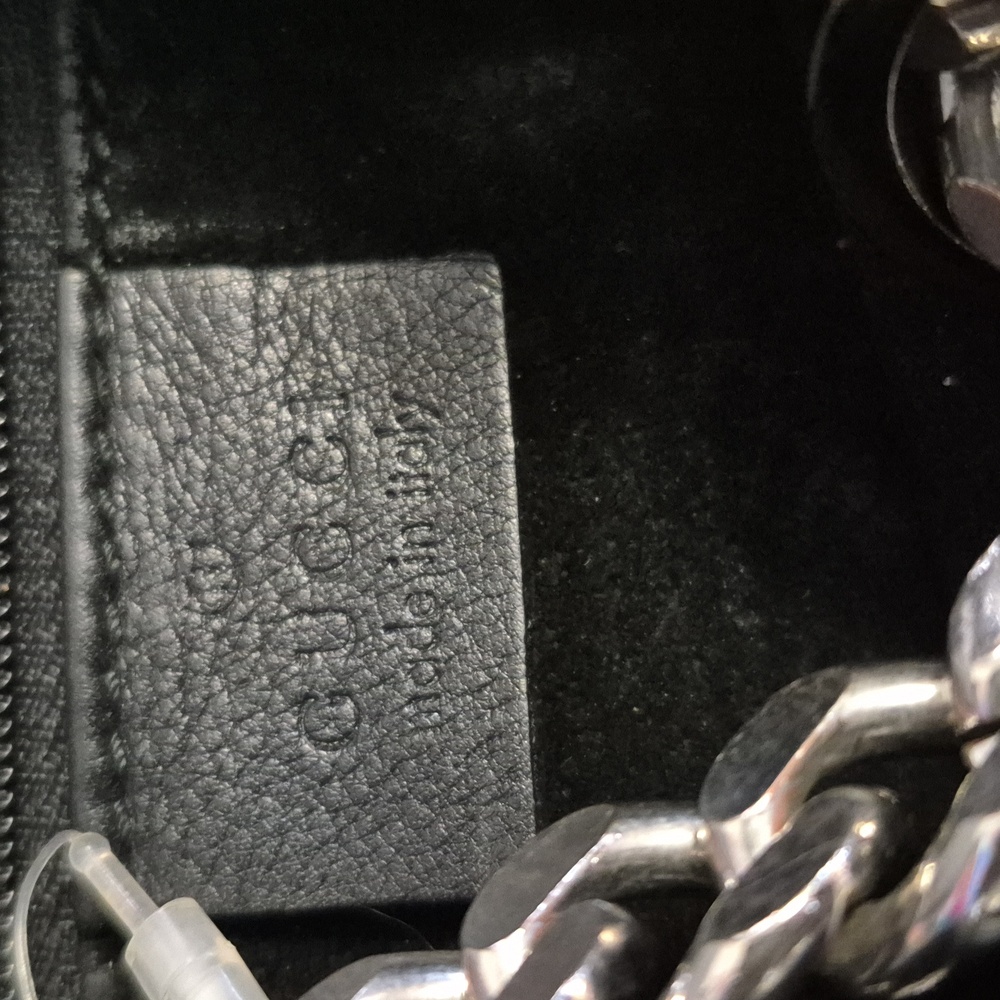 100% Gucci Black Leather Satchel/ Bucket Bag/ Hobo - Picture 9 of 14